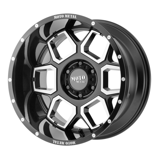 SPADE 20x10 6x139.70 GLOSS BLACK MACHINED (-24 mm) - Tires and Engine Performance