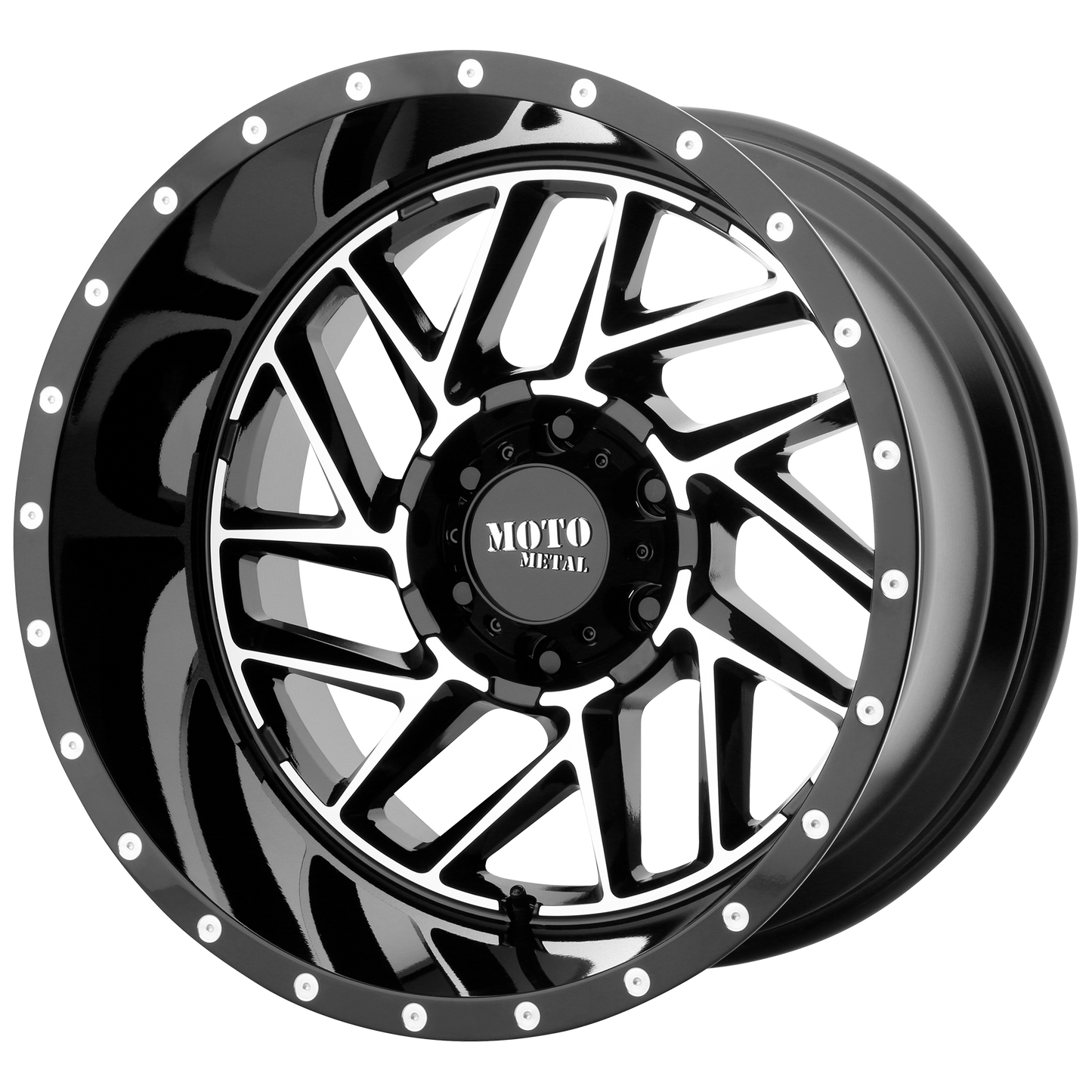 BREAKOUT 20x12 6x139.70 GLOSS BLACK MACHINED (-44 mm) - Tires and Engine Performance