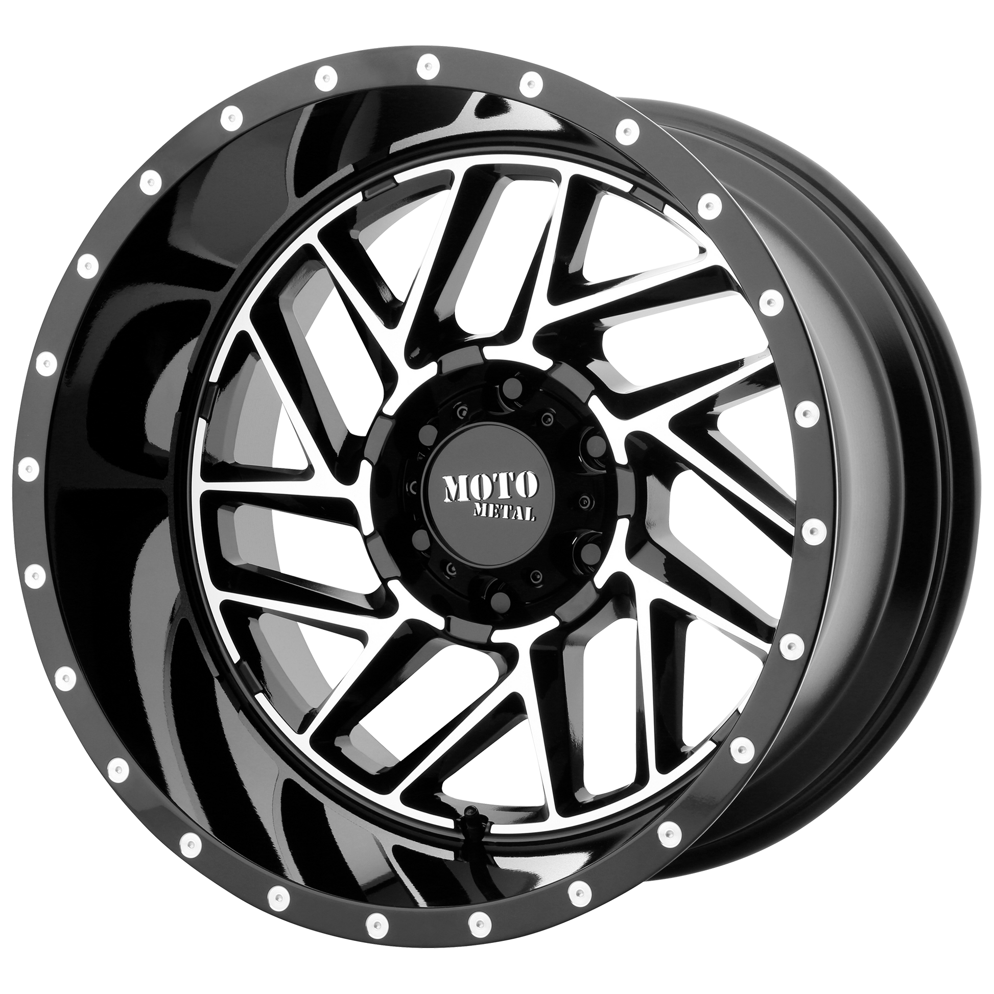 BREAKOUT 20x12 6x139.70 GLOSS BLACK MACHINED (-44 mm) - Tires and Engine Performance