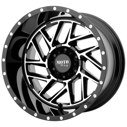 BREAKOUT 20x12 6x139.70 GLOSS BLACK MACHINED (-44 mm) - Tires and Engine Performance