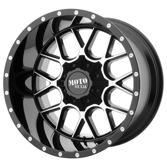 SIEGE 20x9 Blank GLOSS BLACK MACHINED (18 mm) - Tires and Engine Performance