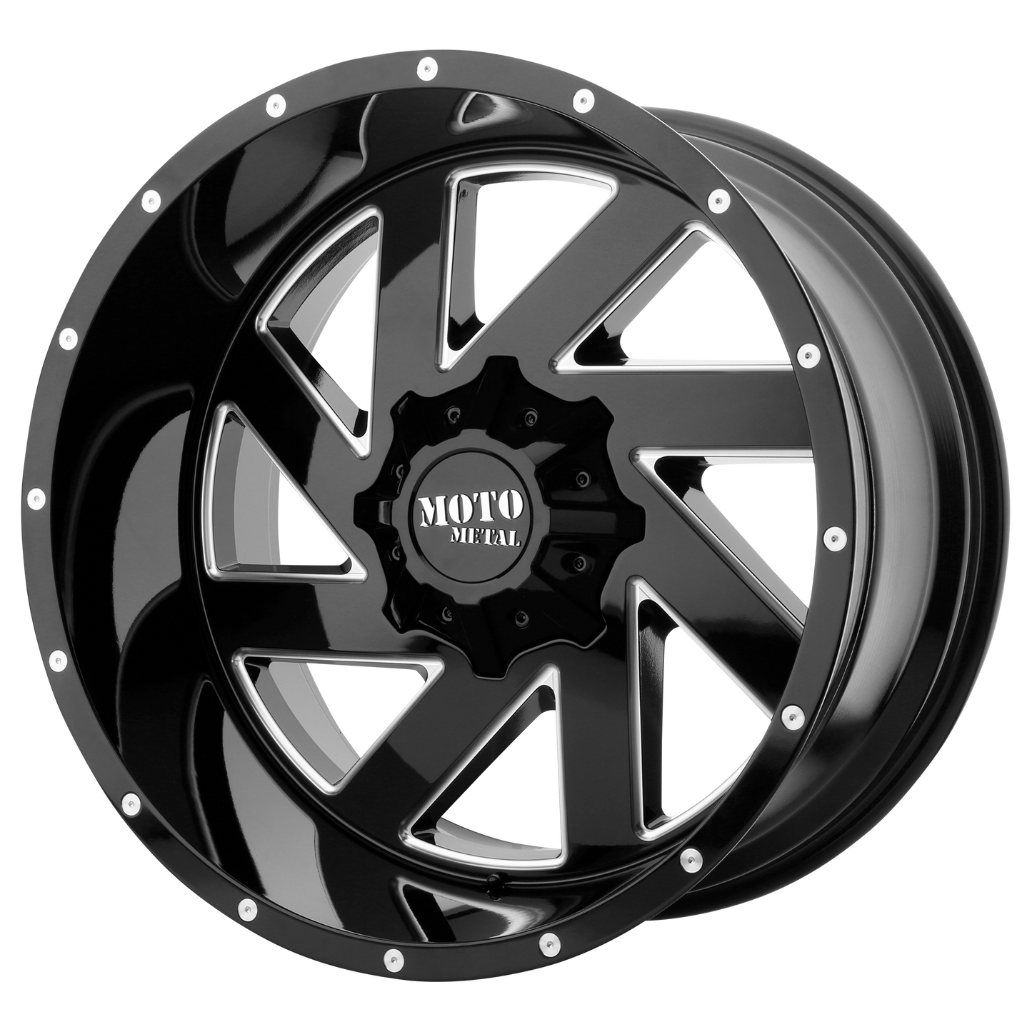 MELEE 20x9 Blank GLOSS BLACK MILLED (0 mm) - Tires and Engine Performance