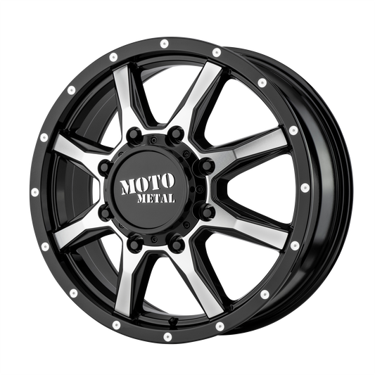 MO995 17x6.5 8x165.10 GLOSS BLACK MACHINED - FRONT (111 mm) - Tires and Engine Performance