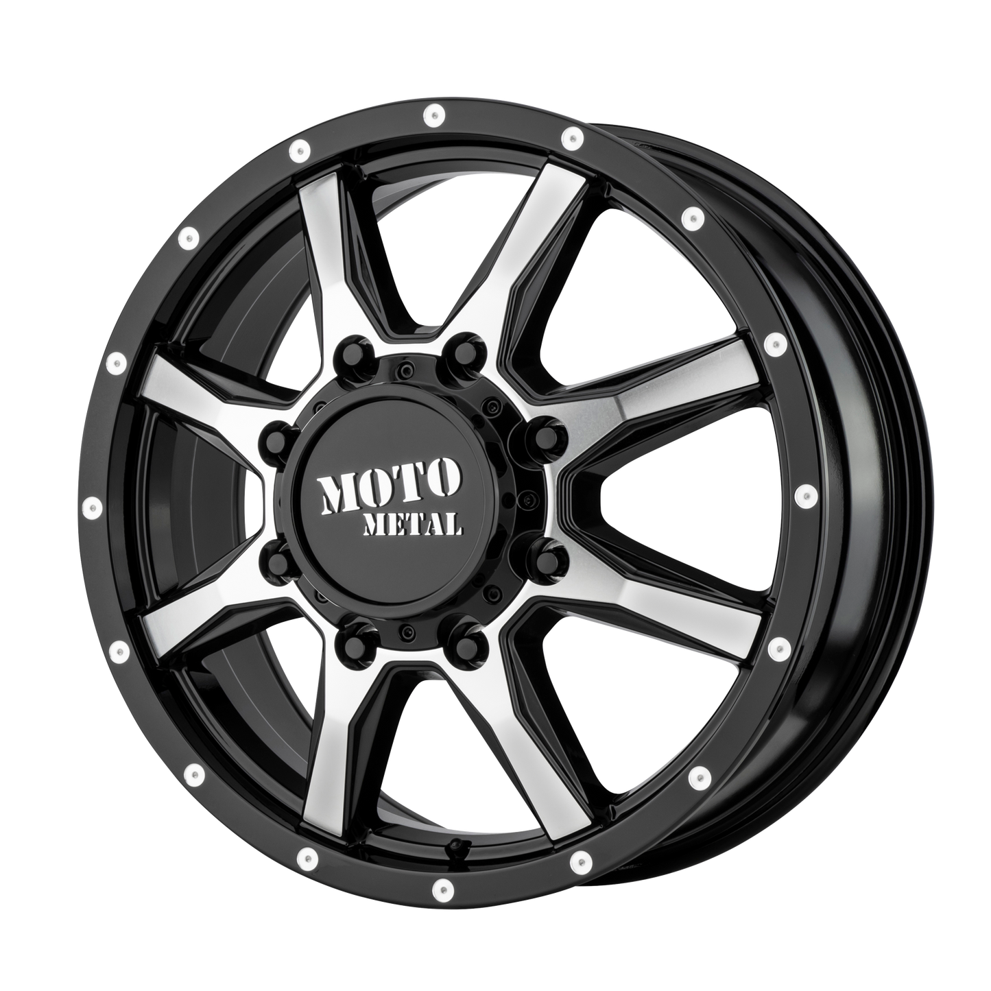 MO995 20x8.25 8x210.00 GLOSS BLACK MACHINED - FRONT (127 mm) - Tires and Engine Performance