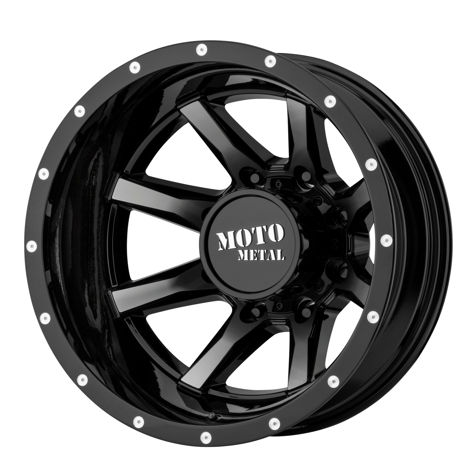 MO995 17x6.5 8x200.00 GLOSS BLACK MACHINED - REAR (-155 mm) - Tires and Engine Performance
