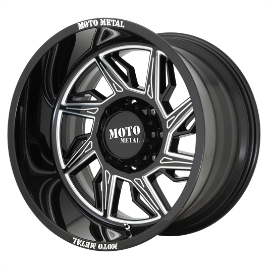 HURRICANE 20x10 5x127.00 GLOSS BLACK MILLED - RIGHT DIRECTIONAL (-18 mm) - Tires and Engine Performance