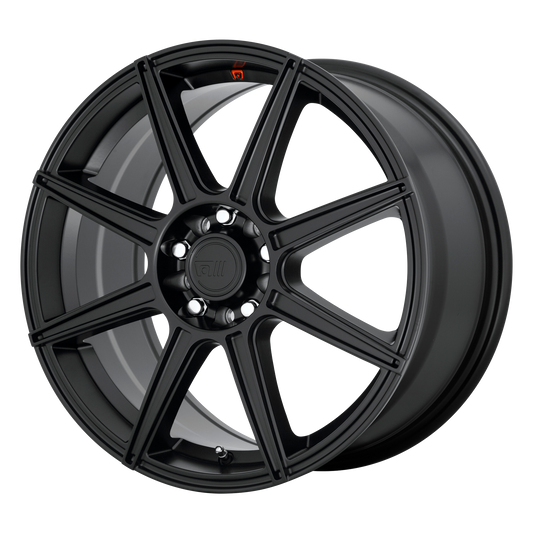 CS8 17x7 4x100.00/4x114.30 SATIN BLACK (40 mm) - Tires and Engine Performance
