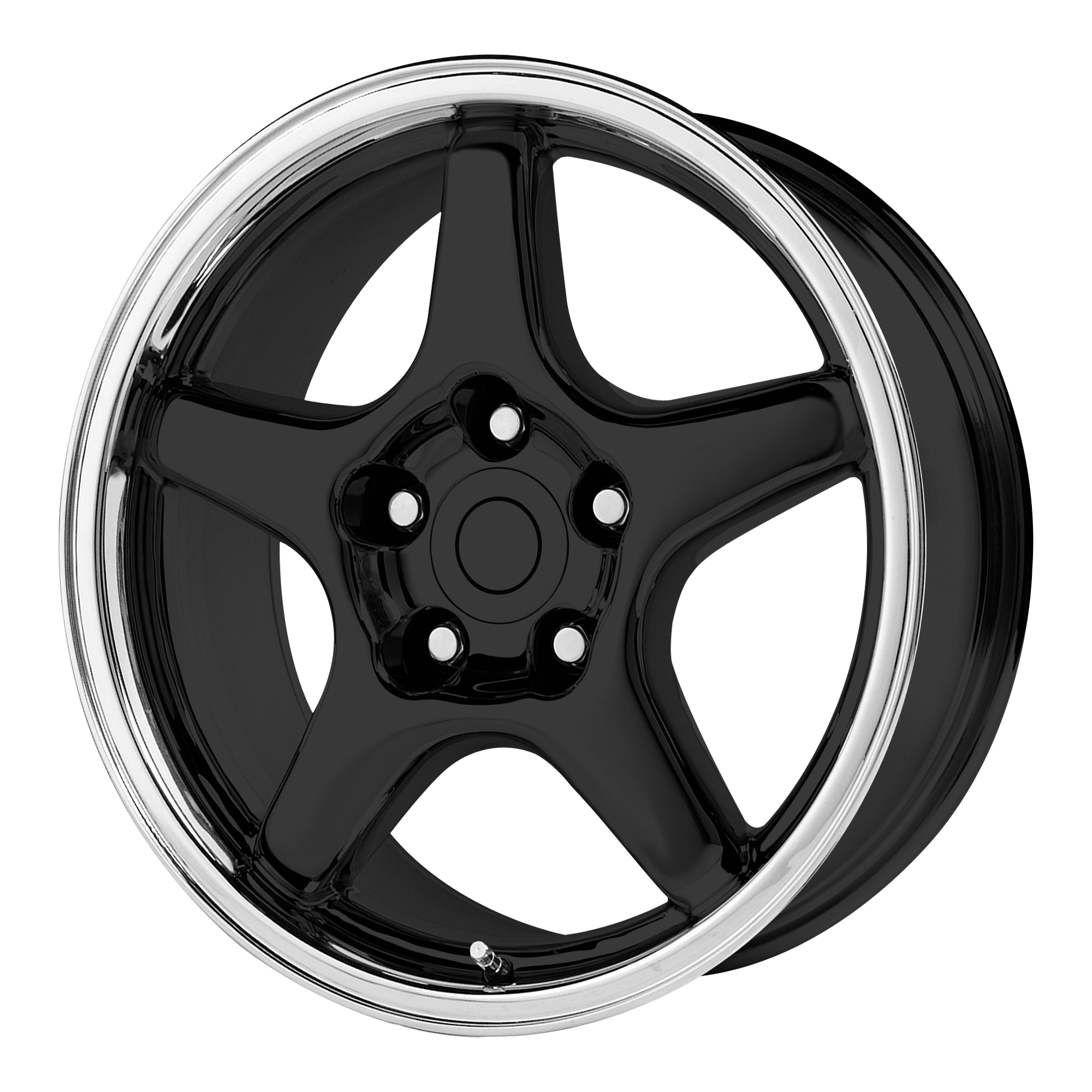 103C 17x9.5 5x120.65 GLOSS BLACK W/ MACHINED LIP (38 mm) - Tires and Engine Performance
