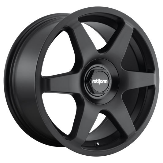SIX 18x8.5 5x100.00/5x112.00 MATTE BLACK (45 mm) - Tires and Engine Performance