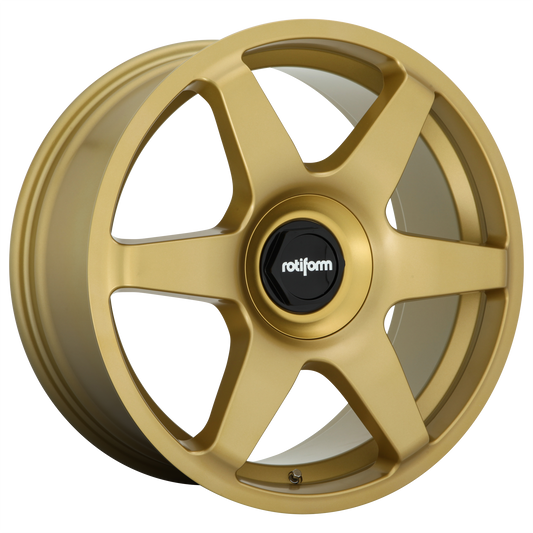 SIX 18x8.5 5x100.00/5x112.00 MATTE GOLD (45 mm) - Tires and Engine Performance