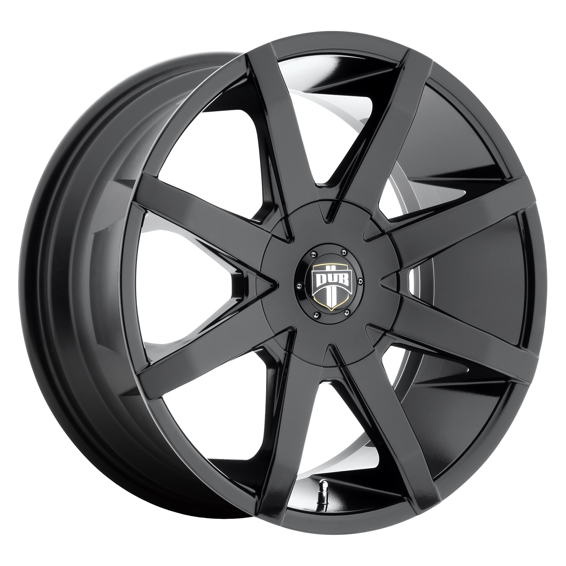 PUSH 20x8.5 5x114.30/5x120.00 GLOSS BLACK (35 mm) - Tires and Engine Performance