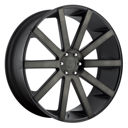 SHOT CALLA 22x9.5 6x139.70 MATTE BLACK DOUBLE DARK TINT (20 mm) - Tires and Engine Performance