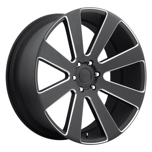 8-BALL 26x10 6x139.70 MATTE BLACK MILLED (30 mm) - Tires and Engine Performance