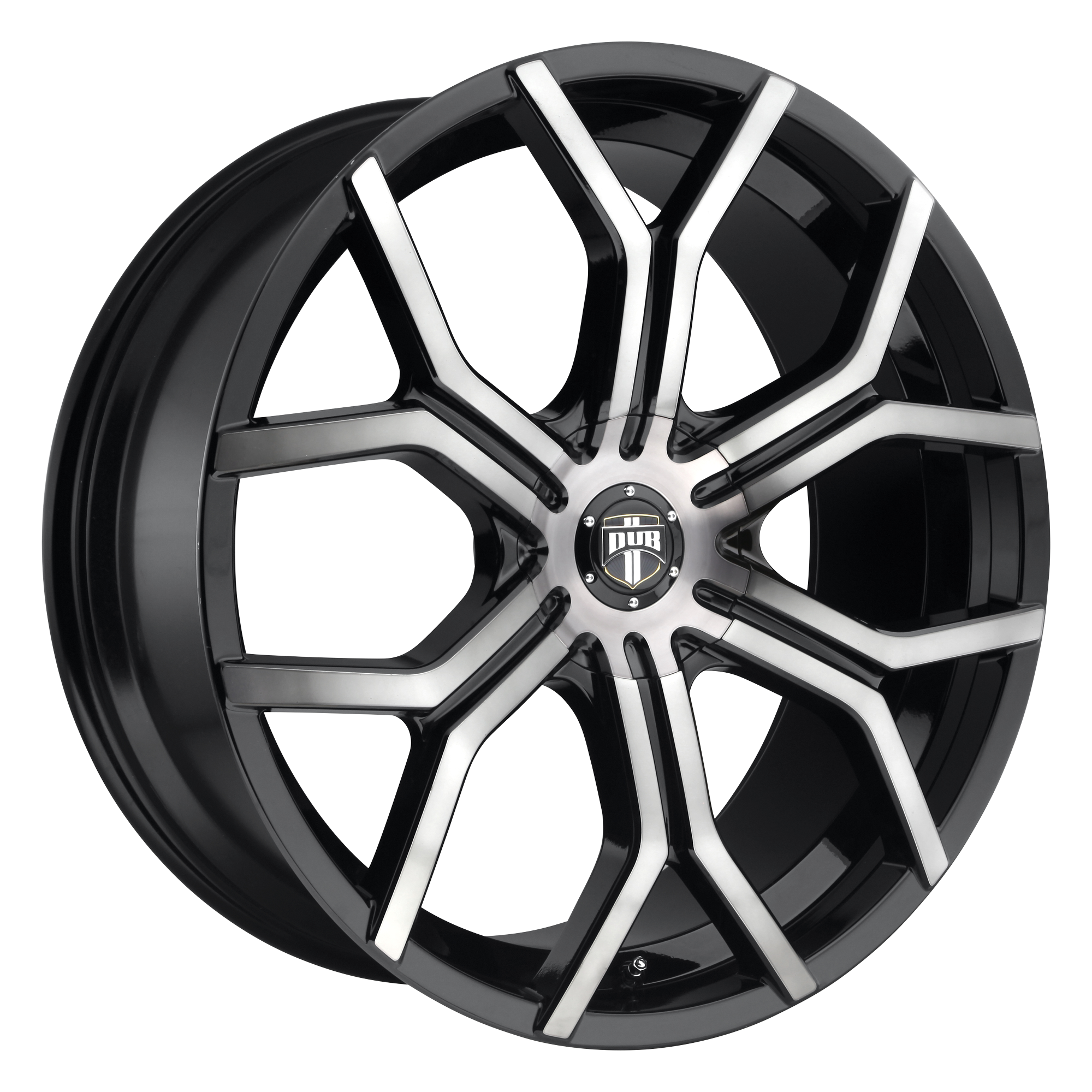 ROYALTY 22x9.5 5x112.00 GLOSS MACHINED DOUBLE DARK TINT (32 mm) - Tires and Engine Performance
