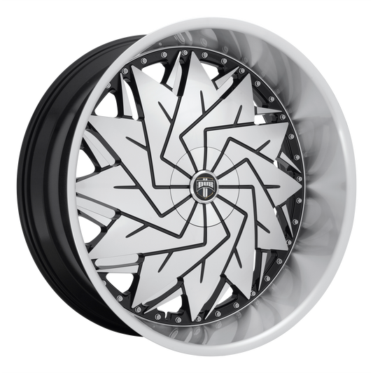 DAZR 26x10 5x120.65/5x127.00 GLOSS BLACK MACHINED (5 mm) - Tires and Engine Performance