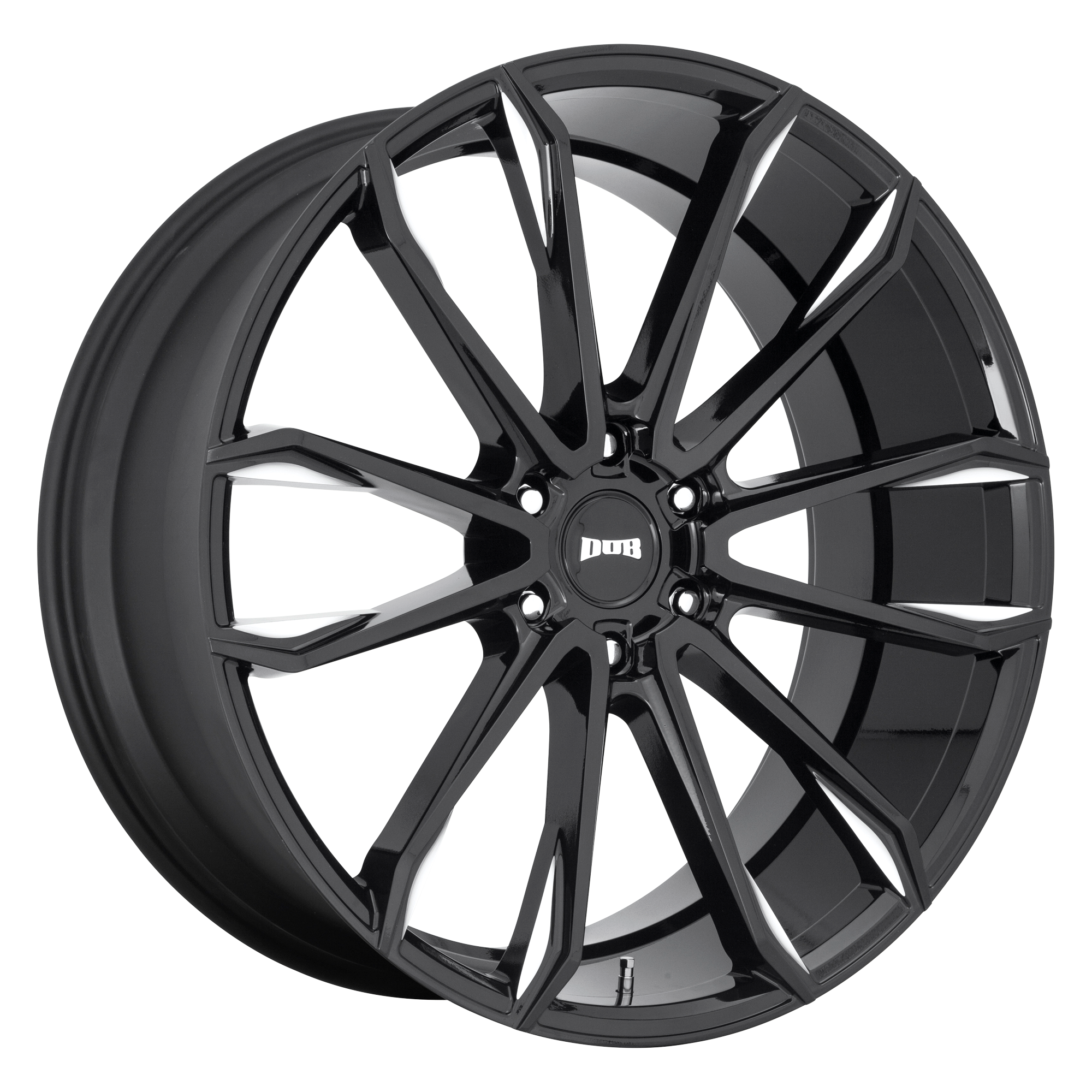 CLOUT 24x10 6x139.70 GLOSS BLACK MILLED (30 mm) - Tires and Engine Performance