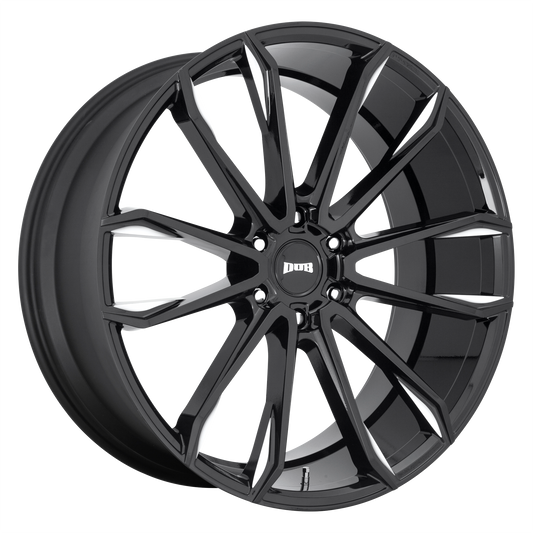 CLOUT 24x10 6x139.70 GLOSS BLACK MILLED (30 mm) - Tires and Engine Performance