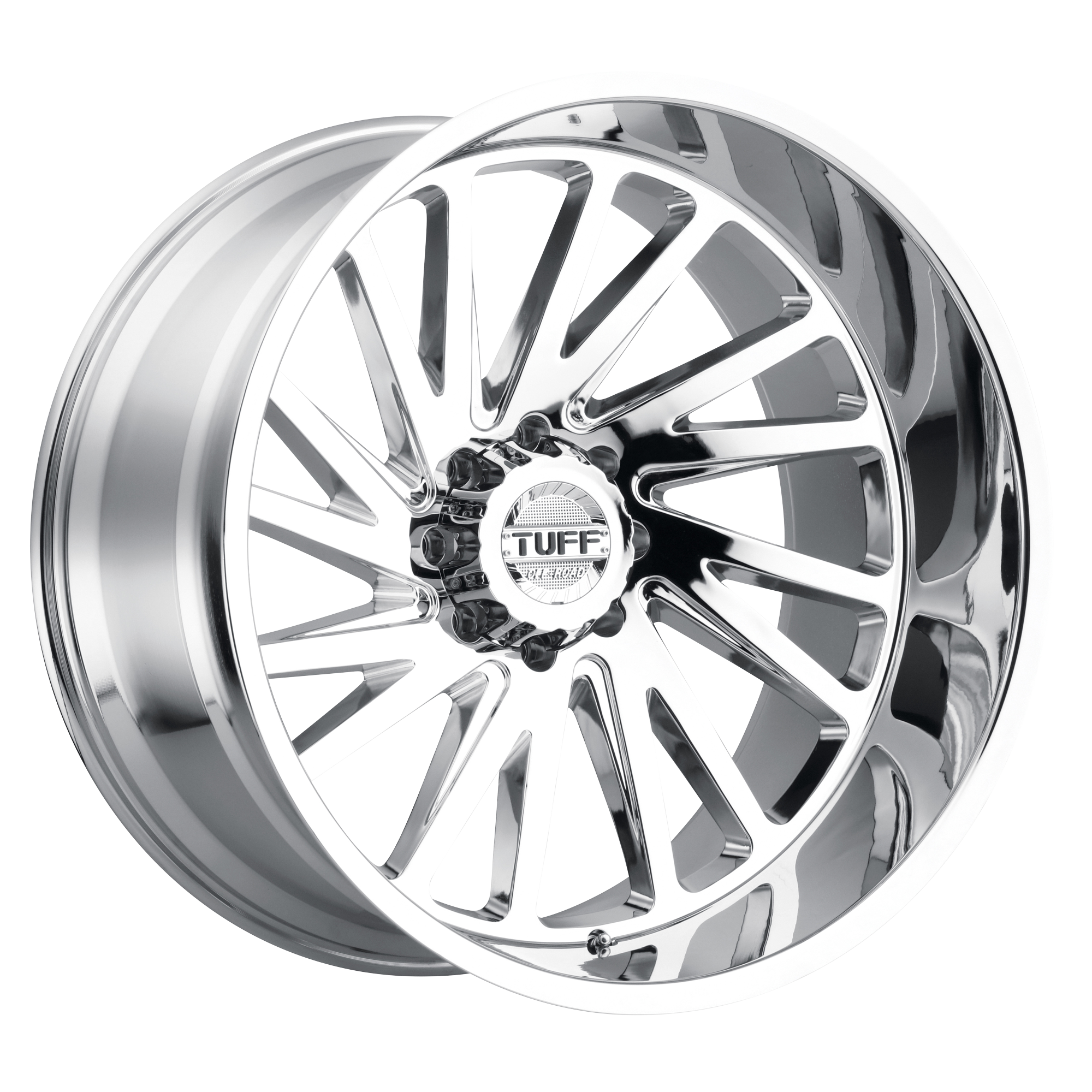 TUFF AT T2A 24x14 -72 6x139.7(6x5.5) Chrome - Tires and Engine Performance
