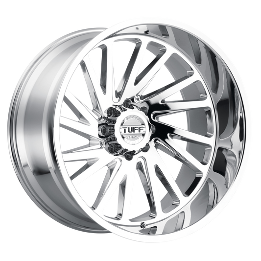 TUFF AT T2A 24x14 -72 6x139.7(6x5.5) Chrome - Tires and Engine Performance