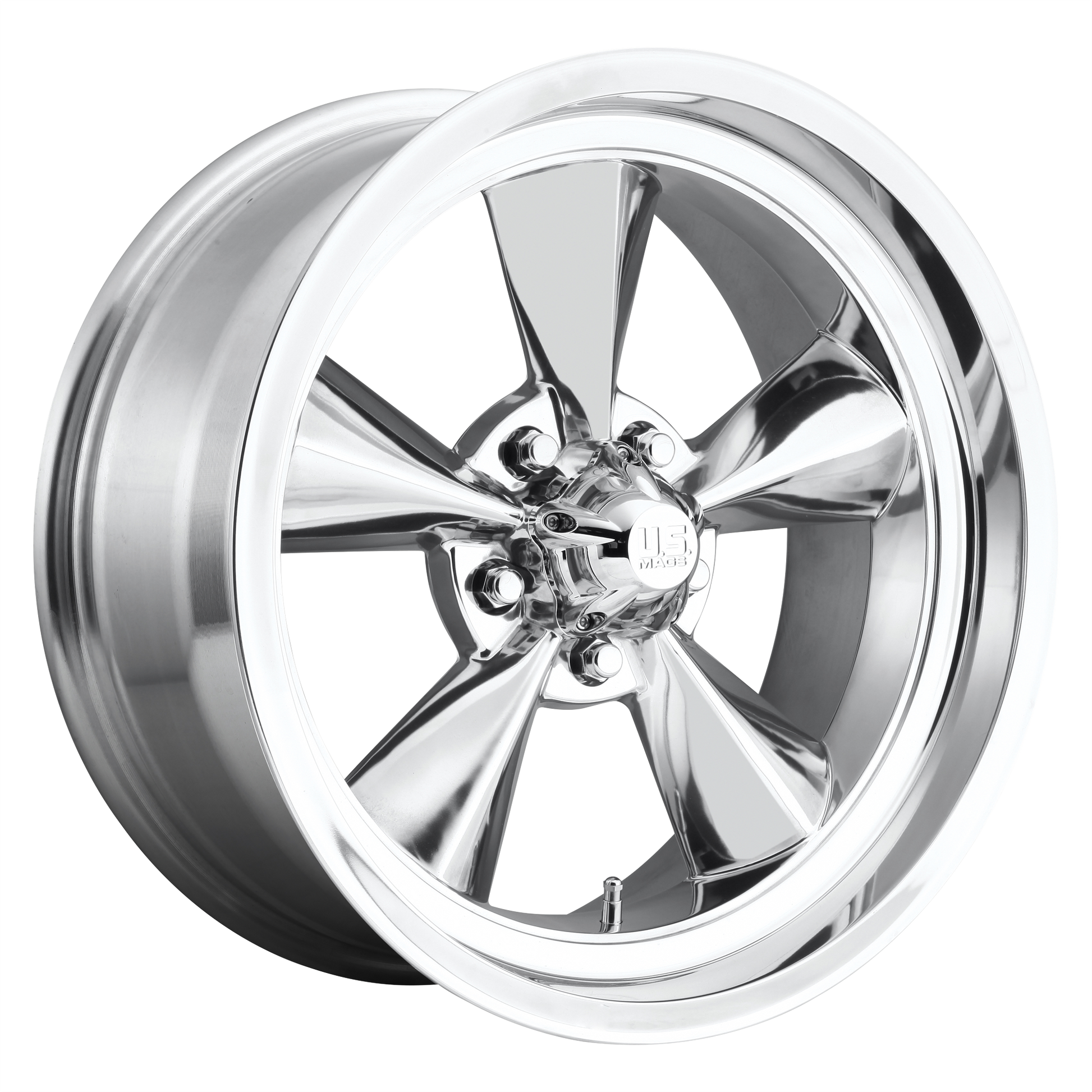 STANDARD 20x8 5x127.00 HIGH LUSTER POLISHED (1 mm) - Tires and Engine Performance