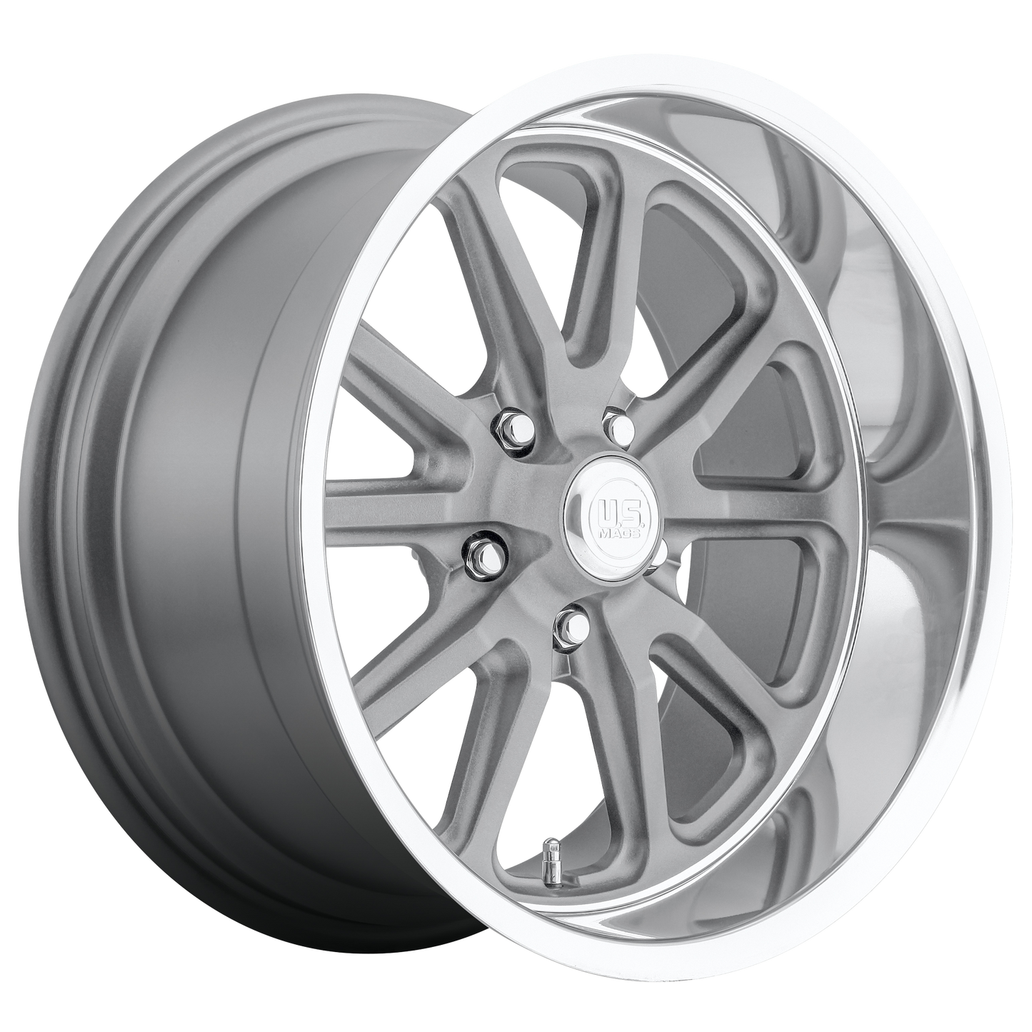 RAMBLER 20x9.5 5x114.30 MATTE GUN METAL MACHINED (1 mm) - Tires and Engine Performance