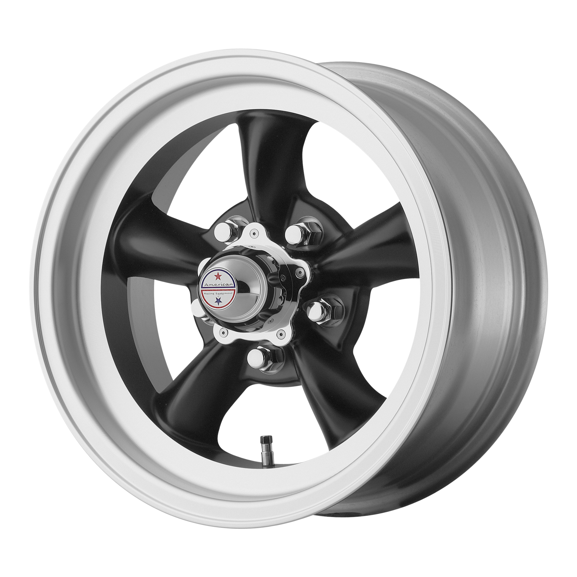 TORQ THRUST D 15x7 5x114.30 SATIN  BLACK W/ MACHINED LIP (-6 mm) - Tires and Engine Performance