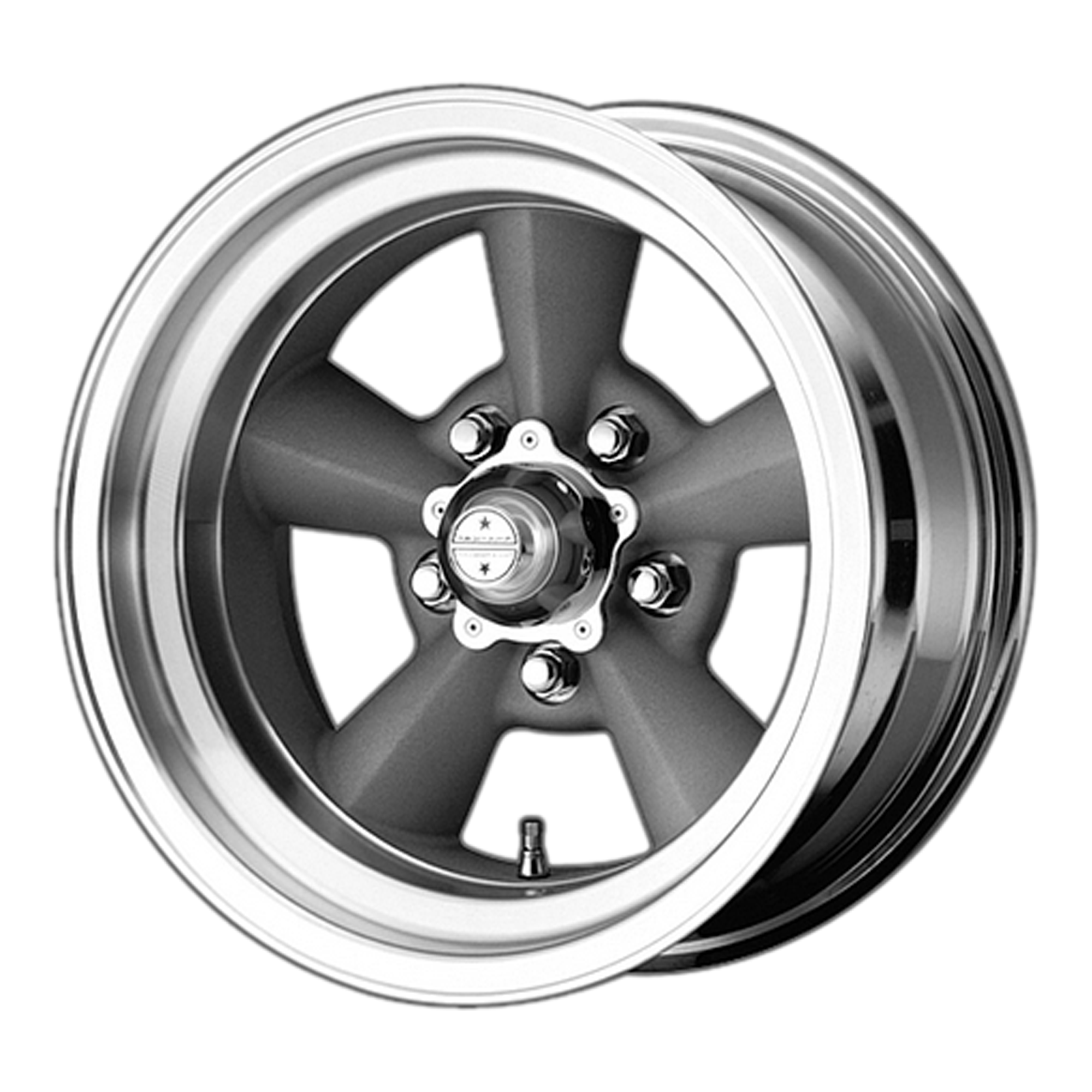 TT O 15x5 5x120.65 VINTAGE SILVER W/ MACHINED LIP (-6 mm) - Tires and Engine Performance