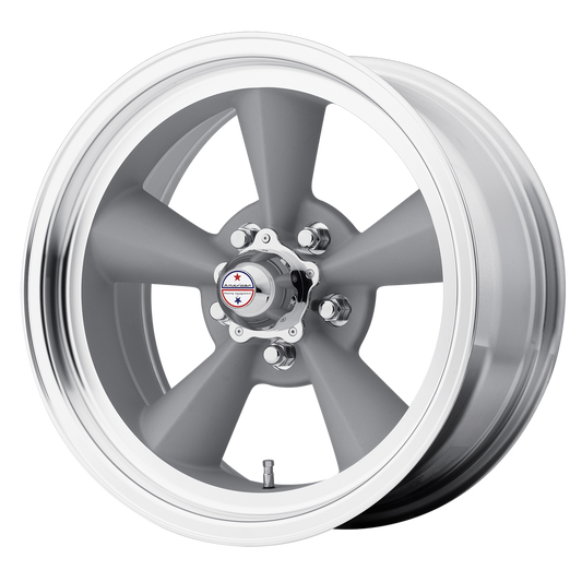 American Racing Vintage VN309 TT O 15X7 -6 5X114.3 VINTAGE SILVER MACHINED LIP
