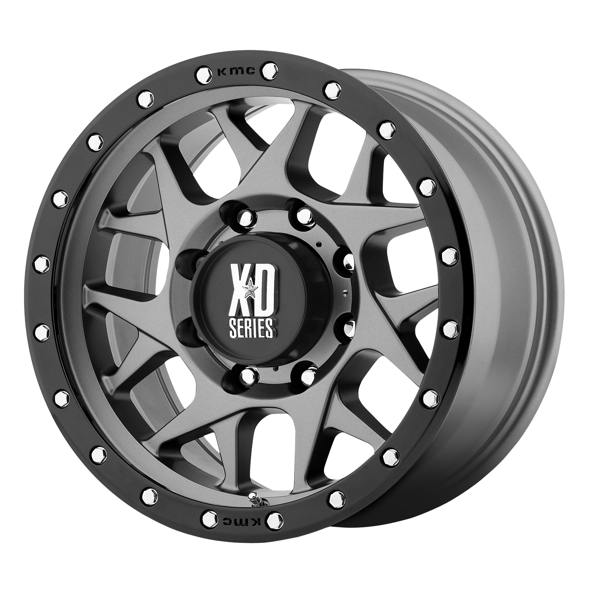 BULLY 16x8 6x139.70 MATTE GRAY W/ BLACK RING (0 mm) - Tires and Engine Performance