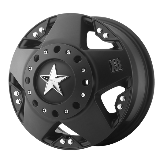 ROCKSTAR 16x6 8x170.00 DUALLY MATTE BLACK FRONT (111 mm) - Tires and Engine Performance