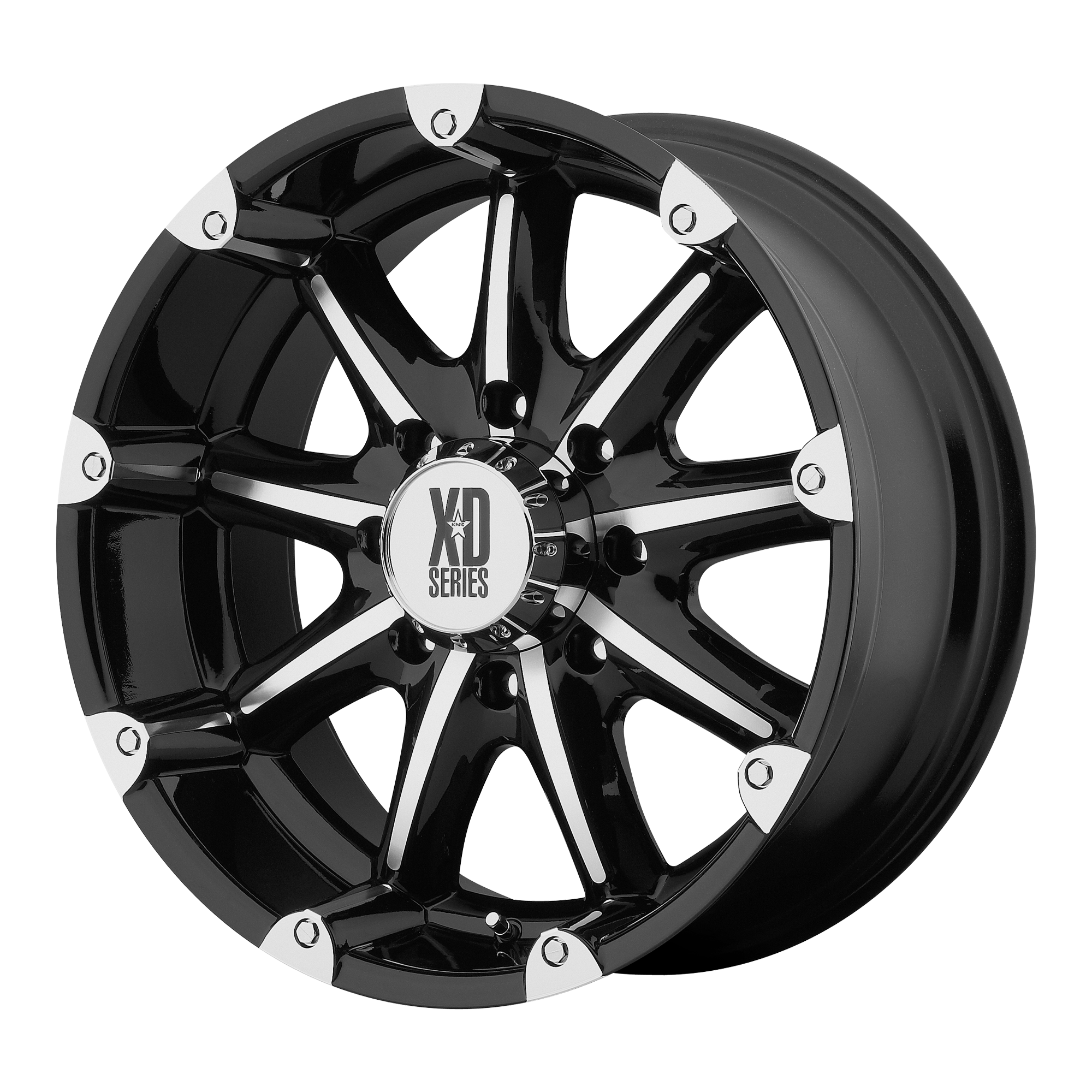 BADLANDS 20x9 6x139.70 GLOSS BLACK MACHINED (18 mm) - Tires and Engine Performance
