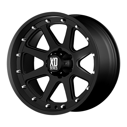 ADDICT 16x9 5x127.00 MATTE BLACK (-12 mm) - Tires and Engine Performance