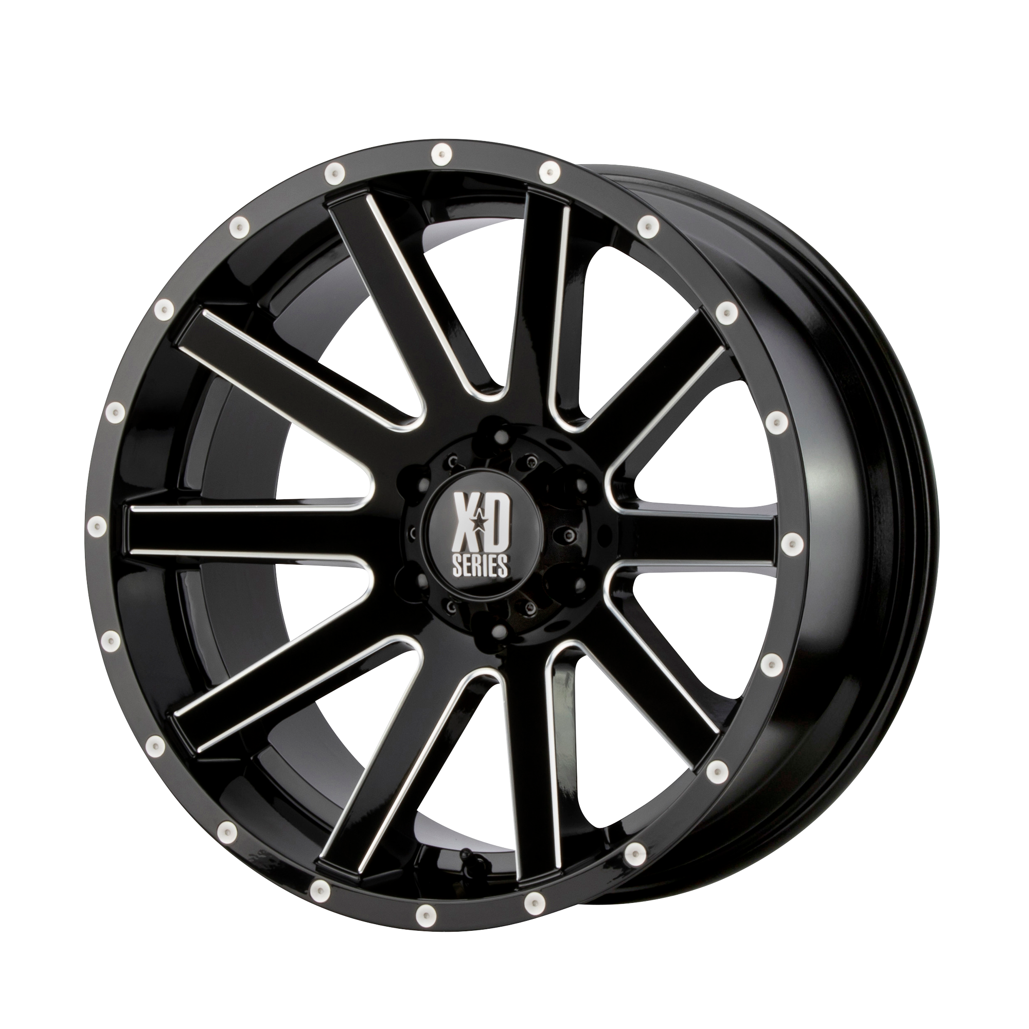 HEIST 20x10 6x135.00 GLOSS BLACK MILLED (-24 mm) - Tires and Engine Performance