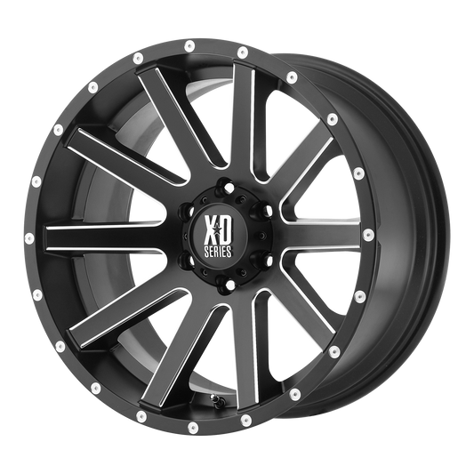 HEIST 18x8 5x127.00 SATIN BLACK MILLED (35 mm) - Tires and Engine Performance