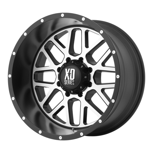 GRENADE 20x10 5x127.00 SATIN BLACK W/ MACHINED FACE (-24 mm) - Tires and Engine Performance