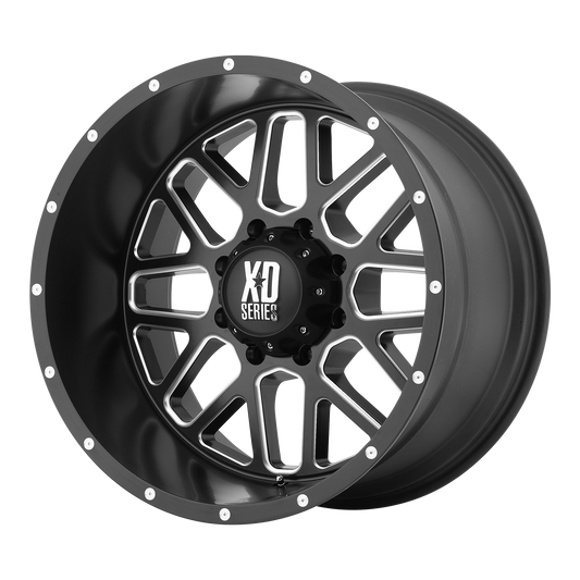 GRENADE 22x9.5 6x135.00 SATIN BLACK MILLED (30 mm) - Tires and Engine Performance