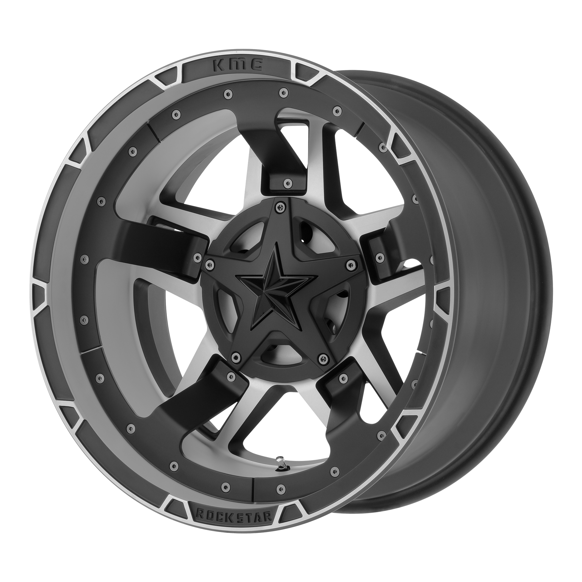 RS3 20x12 5x127.00/5x139.70 MATTE BLACK MACHINED (-44 mm) - Tires and Engine Performance