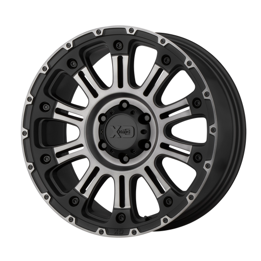 HOSS II 18x9 6x139.70 SATIN BLACK MACH W/ GRAY TINT (18 mm) - Tires and Engine Performance