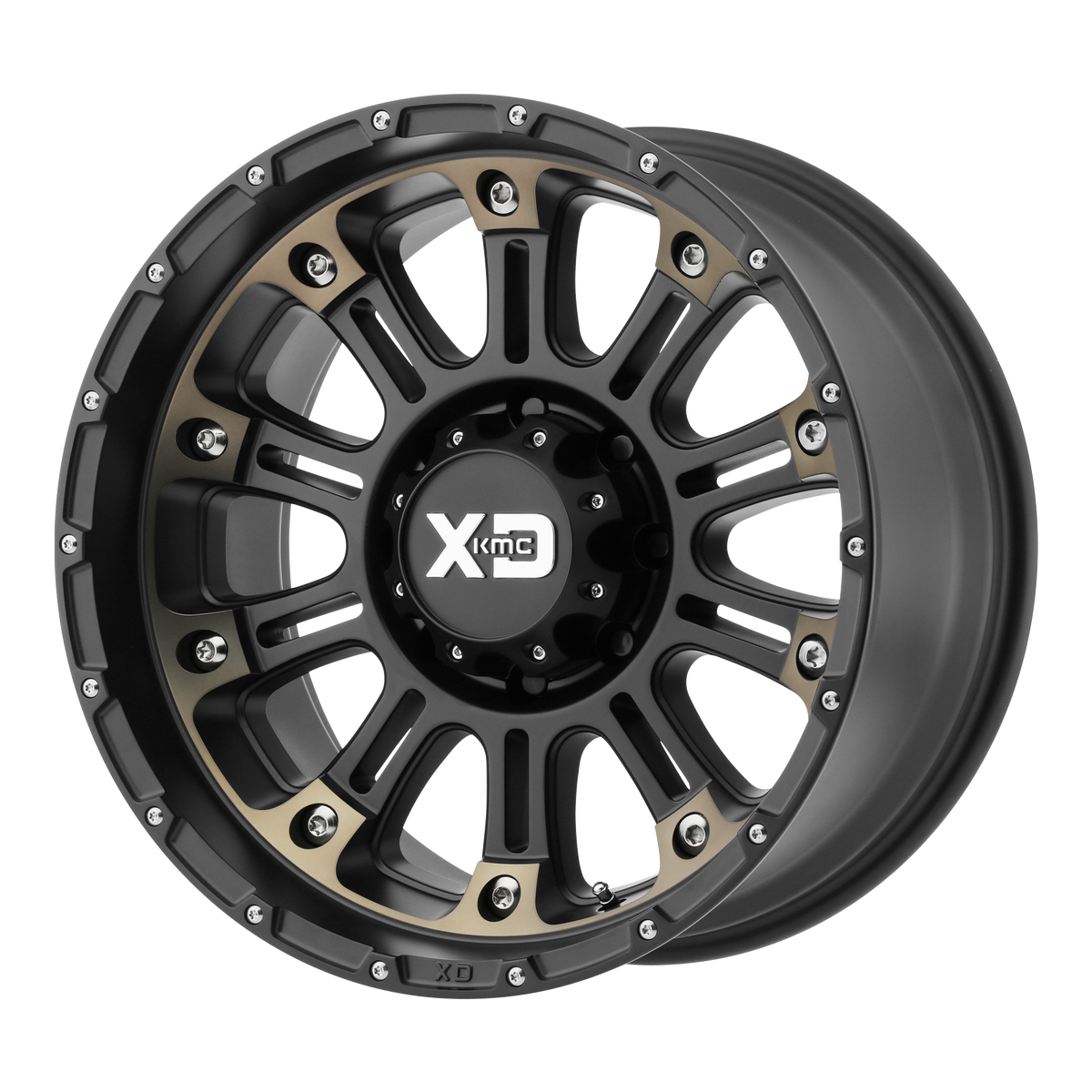HOSS II 18x9 5x150.00 SATIN BLACK MACH W/ DARK TINT (18 mm) - Tires and Engine Performance