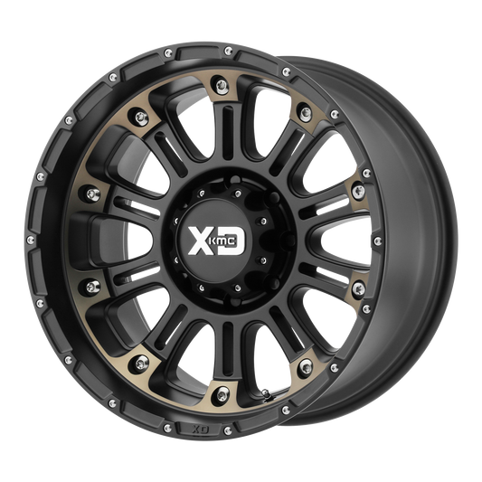 HOSS II 17x9 5x127.00 SATIN BLACK MACH W/ DARK TINT (-12 mm) - Tires and Engine Performance