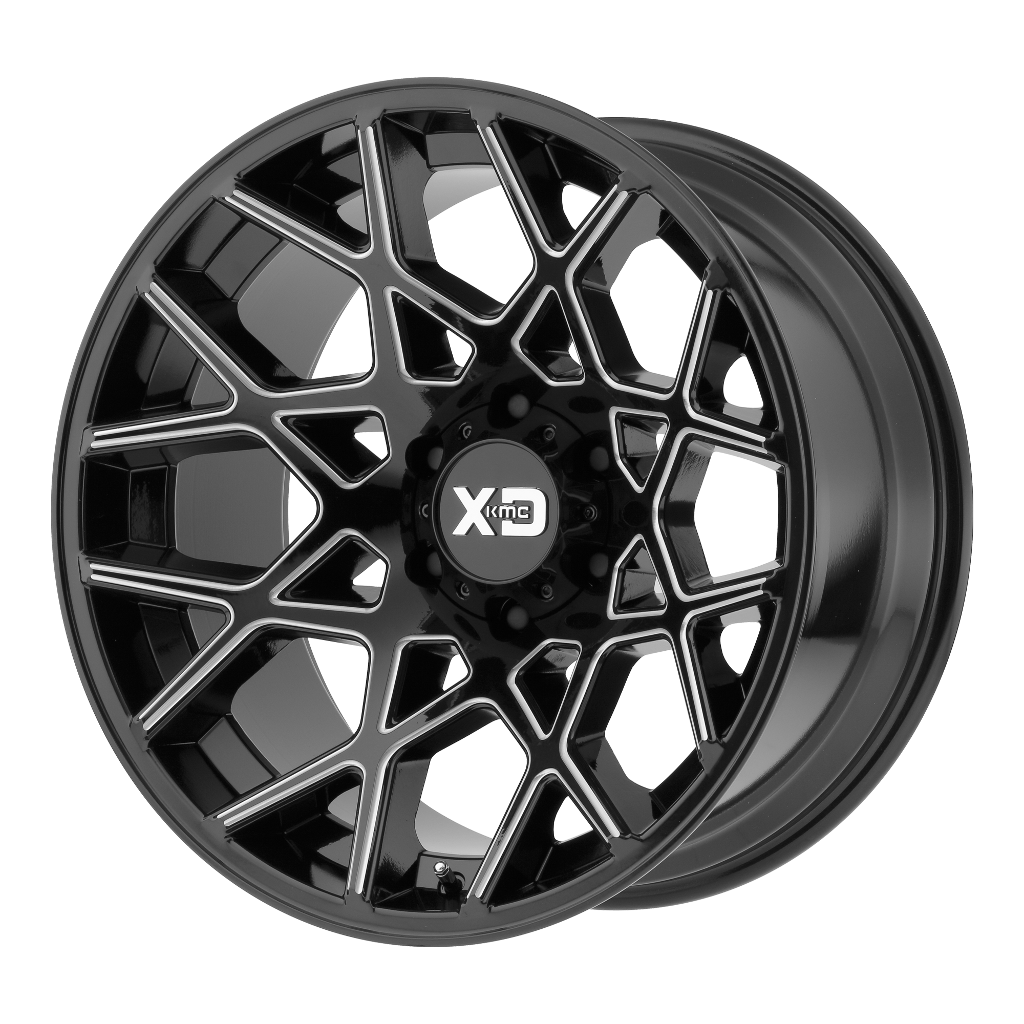 CHOPSTIX 20x10 8x165.10 GLOSS BLACK MILLED (-24 mm) - Tires and Engine Performance