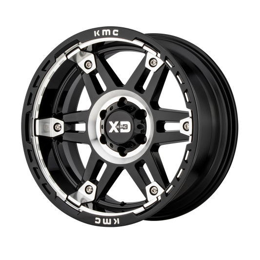 SPY II 20x9 6x114.30 GLOSS BLACK MACHINED (18 mm) - Tires and Engine Performance