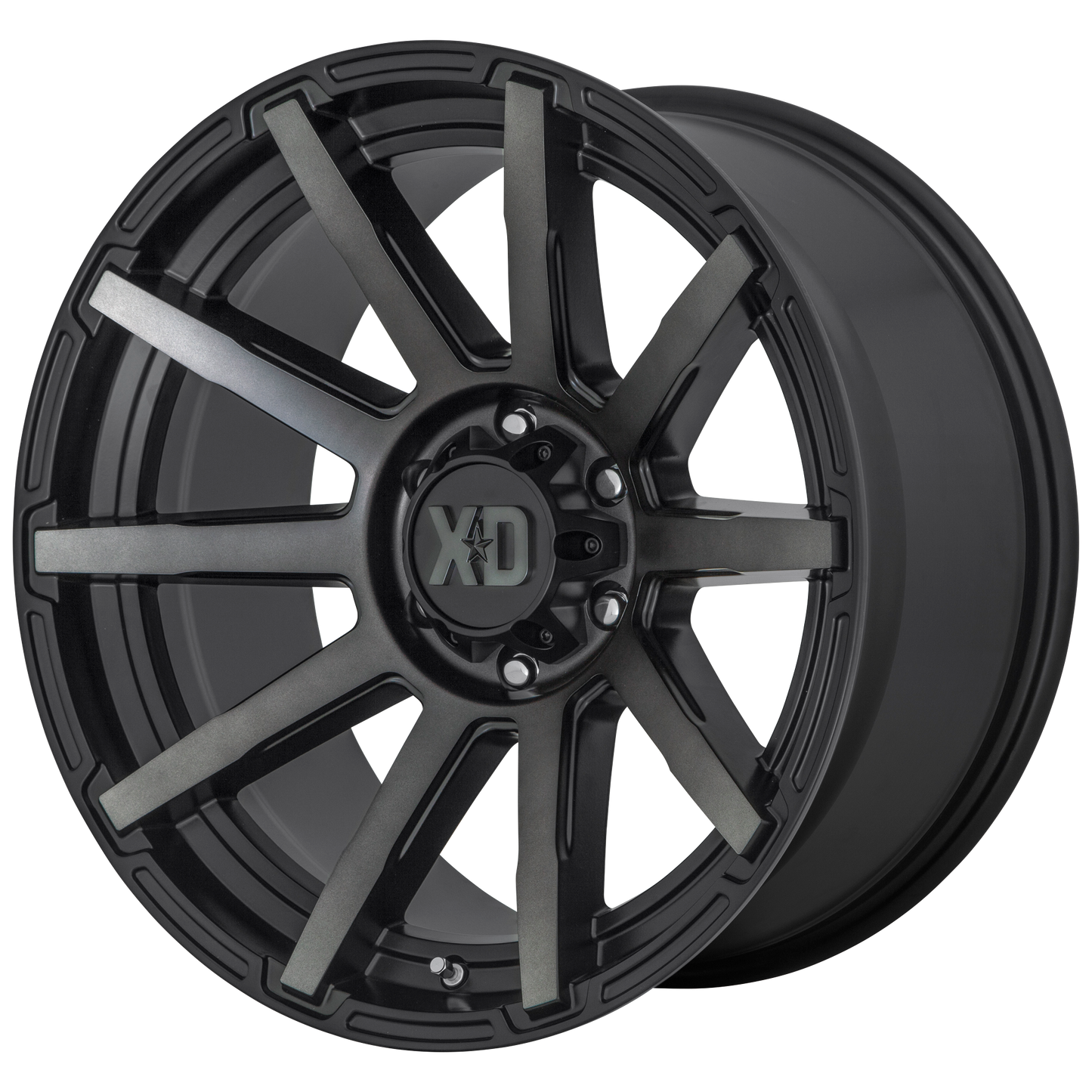 OUTBREAK 20x10 5x139.70 SATIN BLACK W/ GRAY TINT (-18 mm) - Tires and Engine Performance