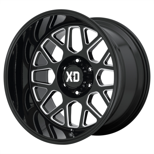 GRENADE 2 20x10 8x165.10 GLOSS BLACK MILLED (-18 mm) - Tires and Engine Performance