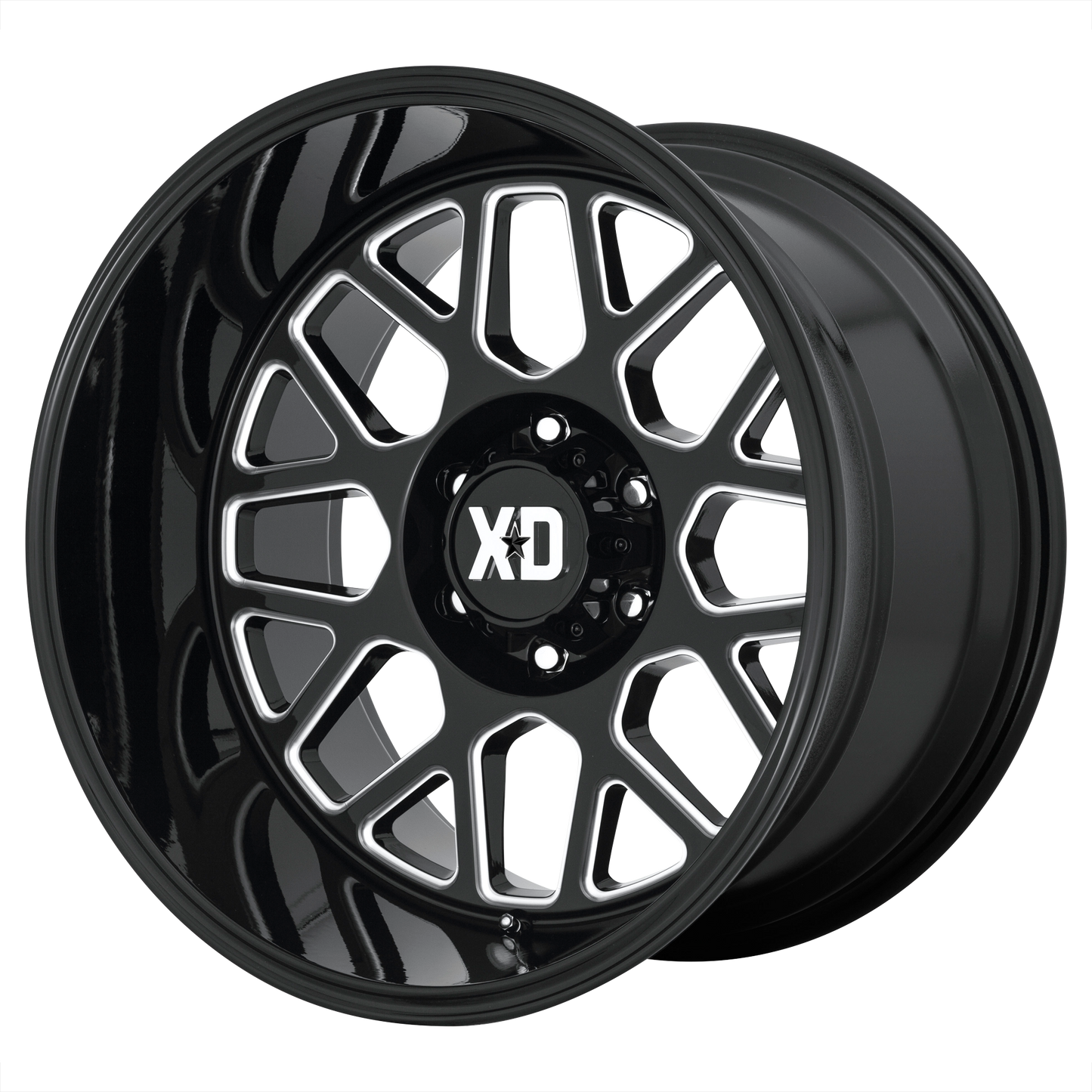 GRENADE 2 22x10 6x135.00 GLOSS BLACK MILLED (-18 mm) - Tires and Engine Performance