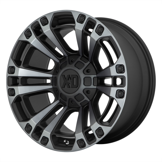 XD851 20x9 Blank SATIN BLACK W/ GRAY TINT (0 mm) - Tires and Engine Performance