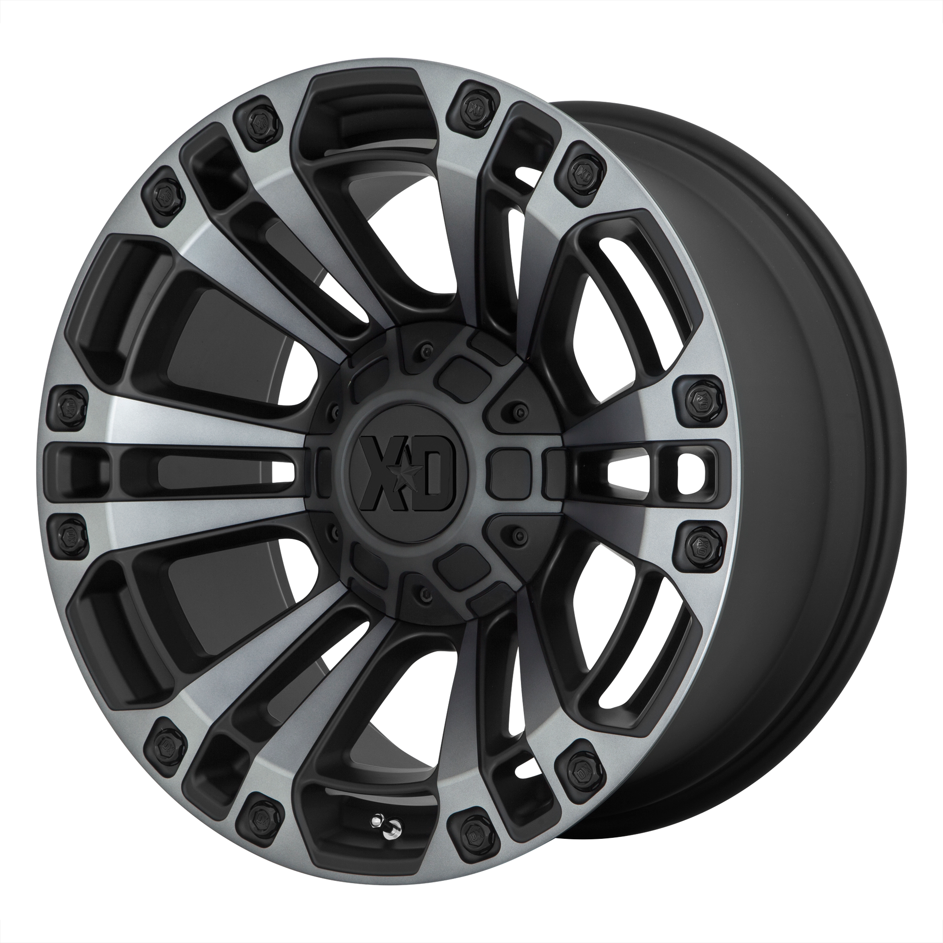 XD851 20x9 Blank SATIN BLACK W/ GRAY TINT (18 mm) - Tires and Engine Performance