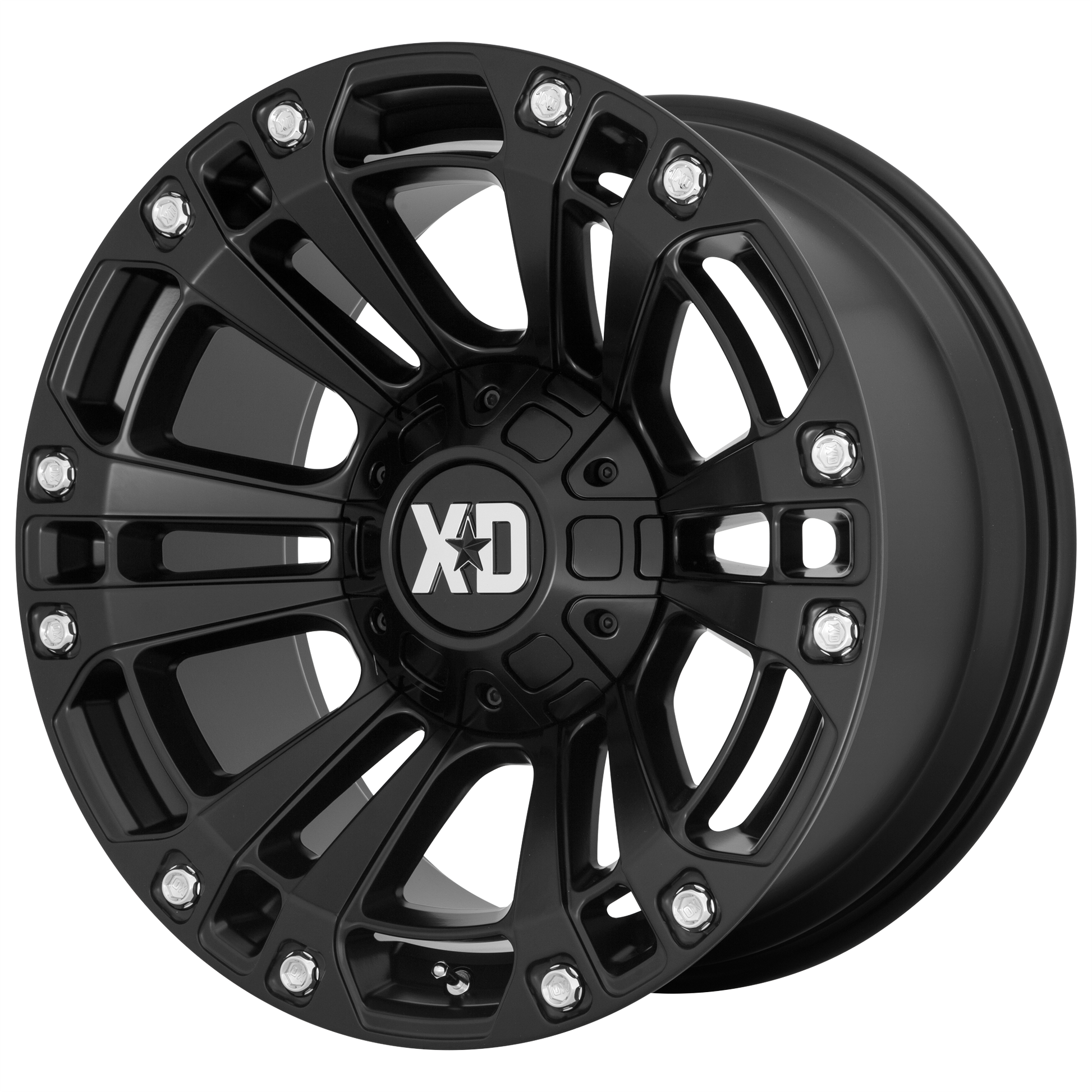 XD851 20x9 6x135.00/6x139.70 SATIN BLACK (0 mm) - Tires and Engine Performance