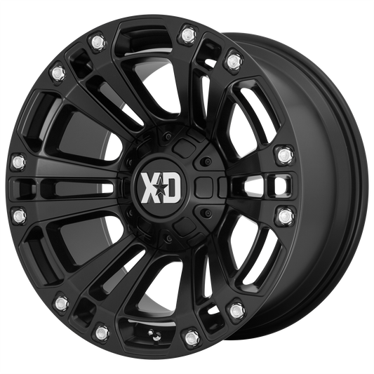 XD851 20x9 6x135.00/6x139.70 SATIN BLACK (0 mm) - Tires and Engine Performance