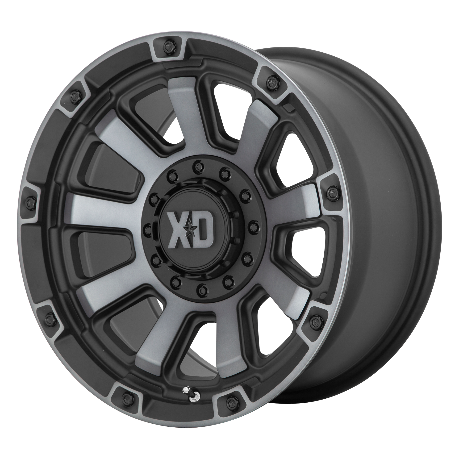 GAUNTLET 20x9 Blank SATIN BLACK W/ GRAY TINT (0 mm) - Tires and Engine Performance